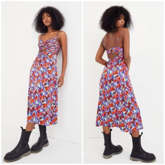 For Love & Lemons Chiara Midi Dress Size S - Picture 1 of 10